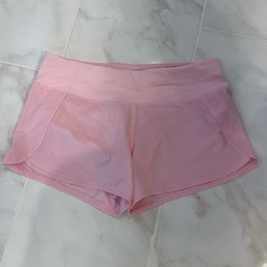 Light pink speed up midrise lululemon short